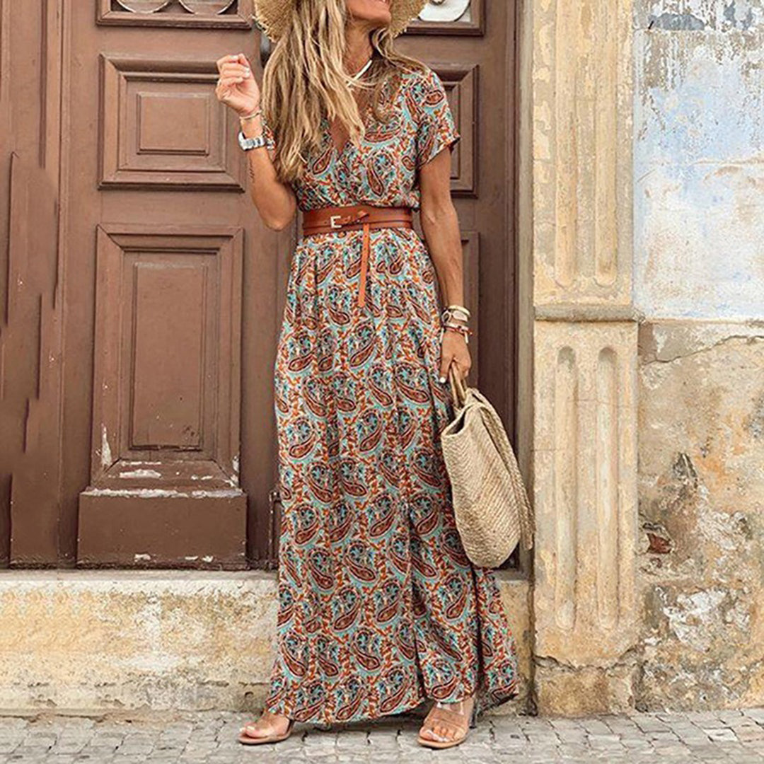 Elegancka sukienka boho z delikatnymi detalami – Idealna na każdą okazję