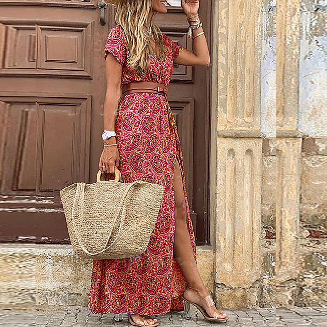 Elegancka sukienka boho z delikatnymi detalami – Idealna na każdą okazję